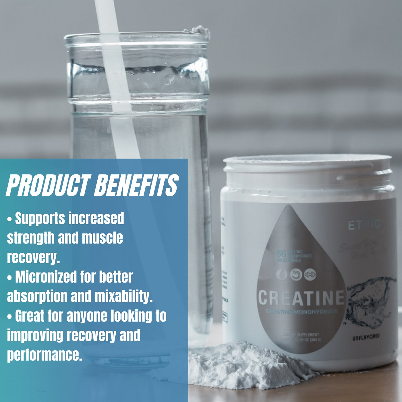 CREATINE MONOHYDRATE - Sweat Ethic