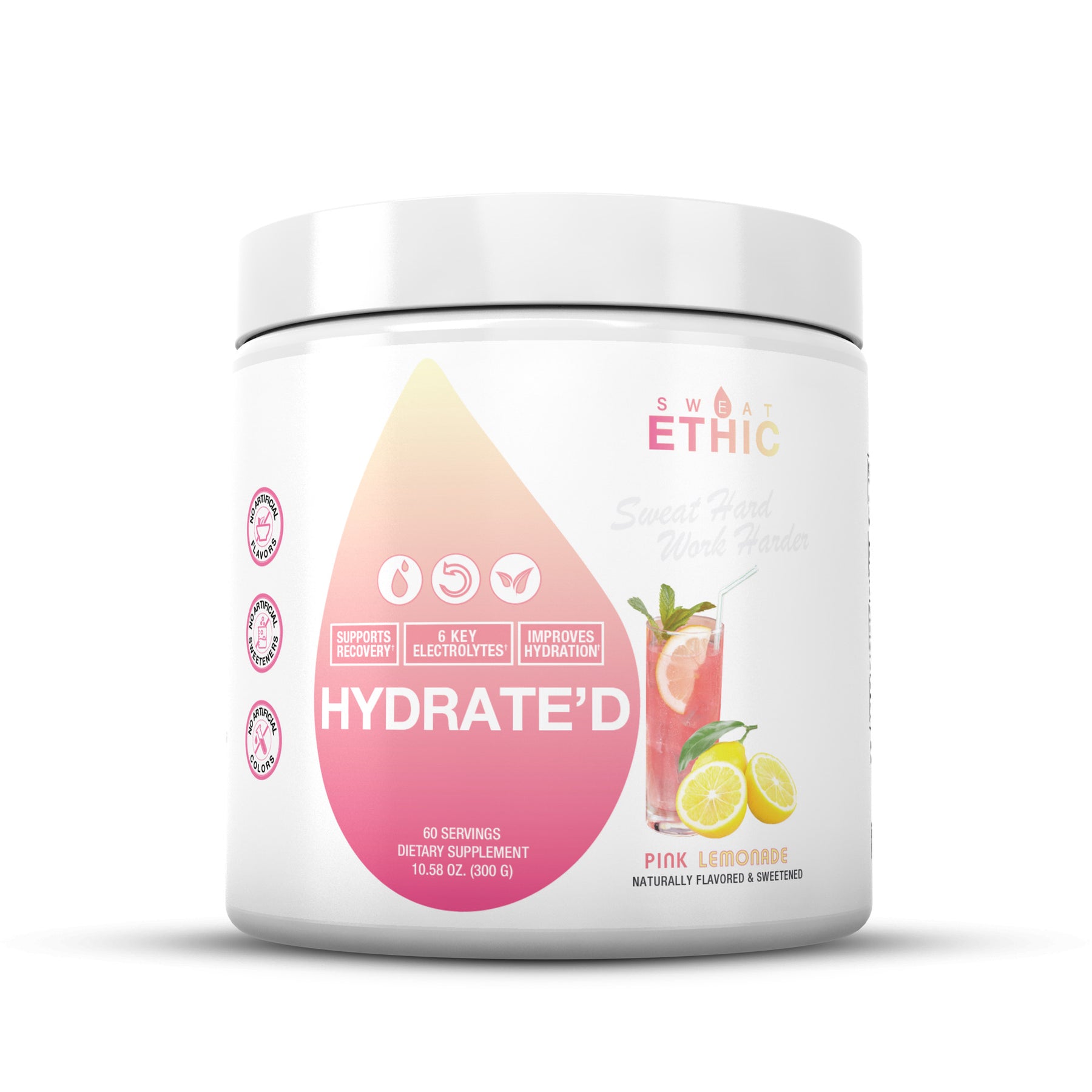 Pink Hydrate HYDRATE'D - Electrolyte & Mineral Powder – Sweat Ethic