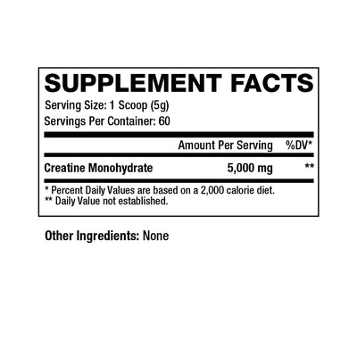 CREATINE MONOHYDRATE - Sweat Ethic